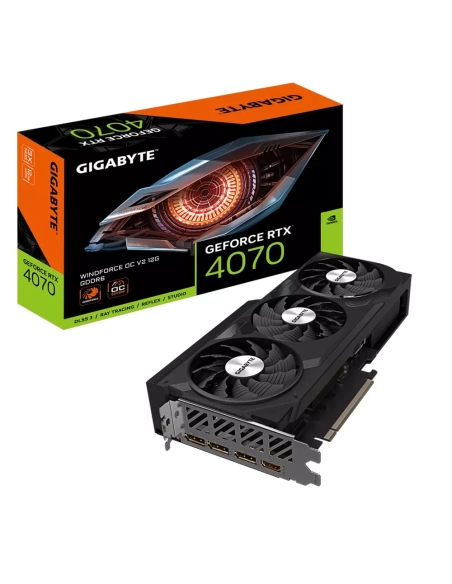 Gigabyte GeForce RTX 4070 Windforce Triple Fan OC V2 HDMI 3xDP 12GB Gigabyte GeForce RTX 4070 Windforce Triple Fan OC V2 HDMI 3xDP 12GB