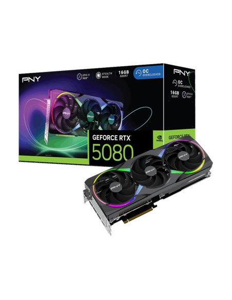PNY GeForce RTX 5080 ARGB EPIC-X RGB Overclocked Triple Fan 16GB