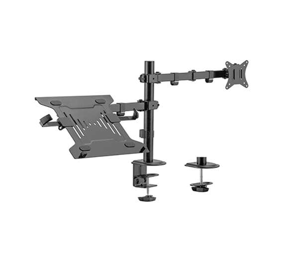 Gembird MA-DA-03 - mounting kit - for monitor / notebook -18 kg Up to 32" (monitor) / up to 15.6" (notebook) 100 x 100 mm
